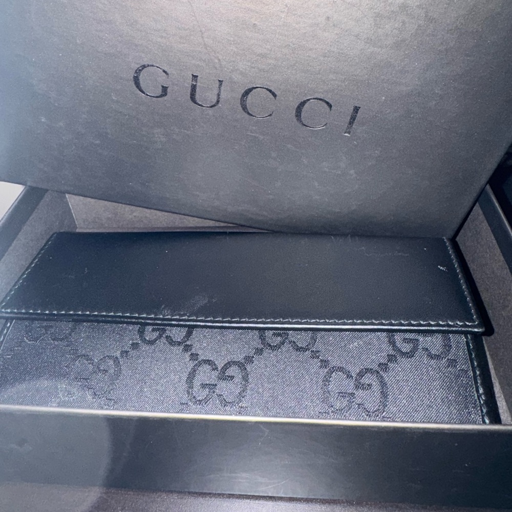 Gucci GG Black Long Wallet